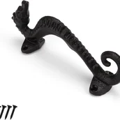 Zawiasy, okucia i inne akcesoria - Klamka do drzwi przesuwnych, klamka do drzwi stodołowych 17 x 4 x 6,5 cm, klamka do drzwi przesuwnych ze śrubami, do drzwi meblowych, szafek itp. - miniaturka - grafika 1