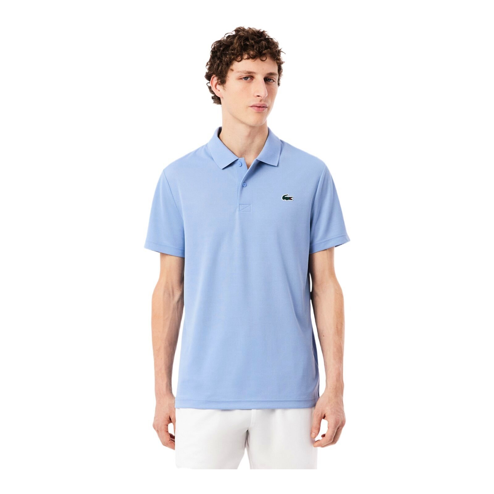 Koszulka męska Lacoste Tennis Performance Short Sleeved Ribbed Collar Shirt Aphylla M