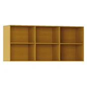 Meblościanki - Biblioteka INTEGRO z półkami, wyższa, 835 x 1750 x 400 mm, 6 półek, czereśnia - miniaturka - grafika 1