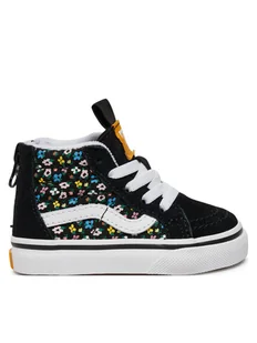 Vans Tenisówki SK8-Hi Zip VN000D0NBMV1 Czarny - Buty dla dziewczynek - miniaturka - grafika 1