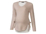 Odzież ciążowa - esmara® Sweter ciążowy damski z bawełną (Beżowy, XS (32/34)) - miniaturka - grafika 1