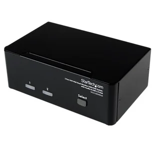 StarTech SV231DDVDUA przełącznik KVM Czarny SV231DDVDUA - Przełączniki KVM - miniaturka - grafika 1