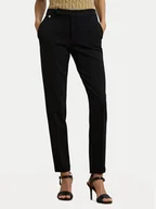 Spodnie damskie - LAUREN RALPH LAUREN Spodnie materiałowe 200758961002 Czarny Straight Fit - miniaturka - grafika 1