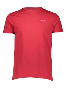 Pepe Jeans Koszulka w kolorze czerwonym - Koszulki męskie - miniaturka - grafika 1