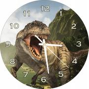 Zegary - Zegar Ścienny Dla Dzieci Dinozaur T-Rex 30Cm - miniaturka - grafika 1