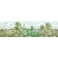 Wyposażenie pokoiku dziecięcego - Dekoracyjny pas samoprzylepny Dinno, 500 x 9,7 cm - miniaturka - grafika 1