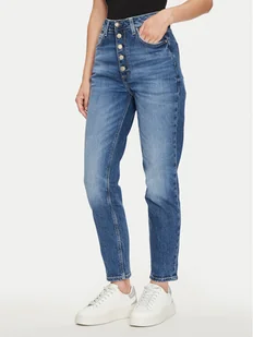 Guess Jeansy W4YA0Q D5DD4 Granatowy Straight Fit - Spodnie damskie - miniaturka - grafika 1