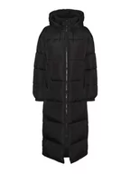 Płaszcze damskie - VERO MODA Vmklea Long Coat Noos płaszcz damski, czarny, XL - miniaturka - grafika 1