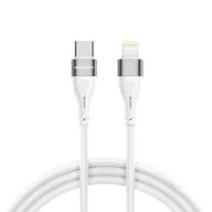 Kable USB - Kabel przewód do iPhone USB-C - Lightning PD 27W 1m biały - miniaturka - grafika 1