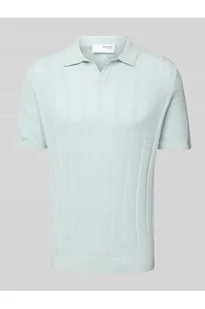 Koszulka polo z imitacji dzianiny model WELLS - Selected Homme - Koszulki męskie - miniaturka - grafika 1