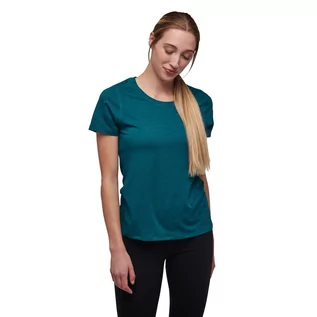 Koszulki i topy damskie - Damska koszulka Black Diamond Lightwire Tech T-shirt dark caribbean XS - grafika 1
