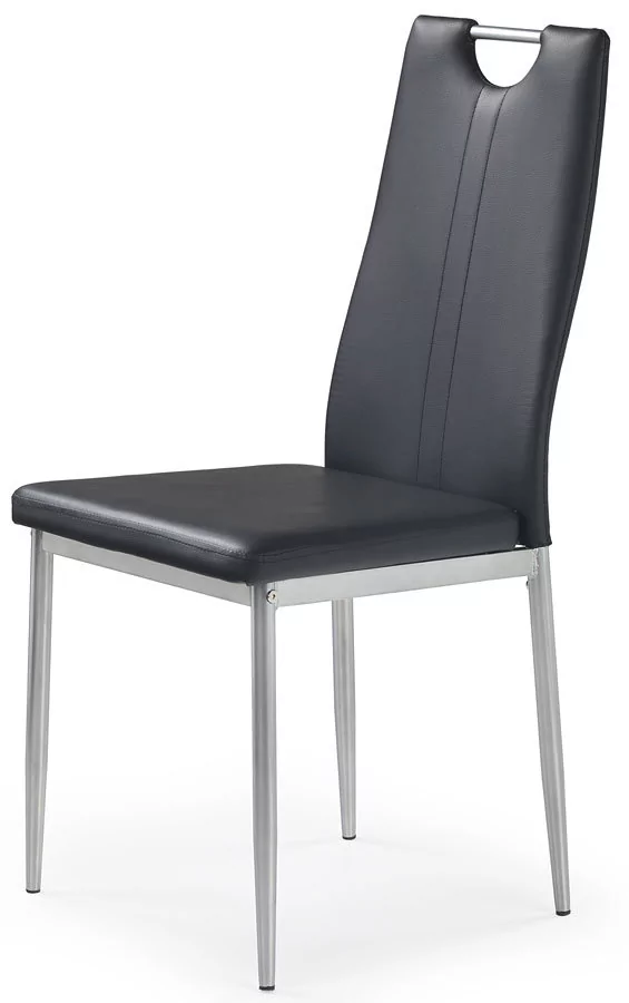 Krzesło tapicerowane PROFEOS Vulpin, czarne, 59x44x97 cm