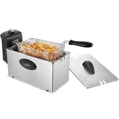 Frytkownice - Frytkownica Techwood ze stali nierdzewnej, pokrywa i odporność ze stali nierdzewnej - miniaturka - grafika 1