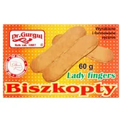 Ciastka - Dr. Gurgul Biszkopty Lady Fingers 60 g - miniaturka - grafika 1