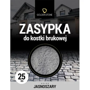 Golden Stone Zasypka do kostki brukowej jasno szara 25 kg - Fugi - miniaturka - grafika 1