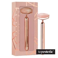 Rollery do masażu - Crystallove Crystallove Vibrating Roller Masażer pulsacyjny z kwarcu różowego 1 szt - miniaturka - grafika 1