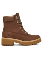 Botki damskie - Timberland Trzewiki Carnaby TB0A2CT5EM51 Brązowy - miniaturka - grafika 1