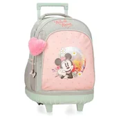 Plecaki - Joumma Disney Minnie Wild Nature Plecak Compact 2 Koła Zielony 32x43x21 cms Poliester 28,9L, Zielony, Kompaktowy plecak 2 koła - miniaturka - grafika 1