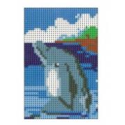 Malowanie po numerach - Fandy Diamentowa mozaika - Delfin 10x15cm - miniaturka - grafika 1