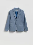 Kurtki i płaszcze dla chłopców - Reserved - Marynarka z dodatkiem wiskozy - niebieski - miniaturka - grafika 1