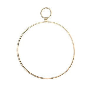 Lustro okrągłe Dekoracyjne złote 25x20x0,5 - Lustra - miniaturka - grafika 1