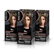 Farby do włosów i szampony koloryzujące - SYOSS Permanent Color 6-1 ciemny blond, farba do włosów i intensywna maska keratynowa, do profesjonalnego pokrycia siwych włosów, trwały kolor i intensywna pielęgnacja, opakowanie 3 szt - miniaturka - grafika 1