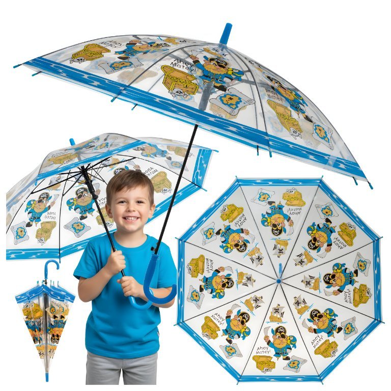 PARASOL DZIECIĘCY PARASOLKA DZIECIĘCA DLA DZIECI PRZEZROCZYSTA AUTOMATYCZNA