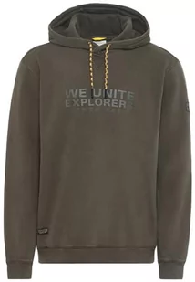 camel active Męska bluza z kapturem, khaki (Dark Khaki), XL - Bluzy męskie - miniaturka - grafika 1