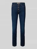 Spodnie damskie - Jeansy o kroju skinny fit z 5 kieszeniami - miniaturka - grafika 1