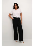 Spodnie damskie - Kaffe Spodnie w kolorze czarnym - miniaturka - grafika 1