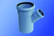 Odwodnienia, kanały i akcesoria - Kaczmarek Trójnik kanalizacja wewnętrzna PP HT 75x75x45 popiel - 2220242160 - miniaturka - grafika 1