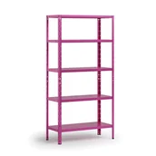 Szafy i regały magazynowe - Regał półkowy 1800x900x400 mm, 5 półek, nośność półek 70 kg, fioletowy - miniaturka - grafika 1