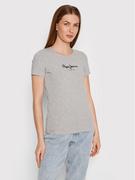 Koszulki i topy damskie - Pepe Jeans T-Shirt PL502711 Szary Slim Fit - miniaturka - grafika 1