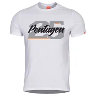 Koszulki męskie - Koszulka męska bawełniana sportowa T-Shirt Pentagon "Twenty Five" Biała XXL - miniaturka - grafika 1