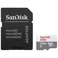 Karty pamięci - Karta pamięci SanDisk Micro SDXC Ultra Android 128GB UHS-I U1 (100R/20W) + adaptér (SDSQUNR-128G-GN3MA) - miniaturka - grafika 1