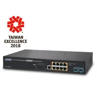 Switche - PLANET MGS-5220-8P2X łącza sieciowe Zarządzany L2+ Gigabit Ethernet - miniaturka - grafika 1