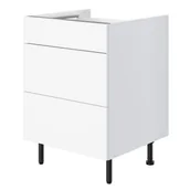 Szafki kuchenne - Szafka z 3 szufladami Pragma 60 cm biała - miniaturka - grafika 1