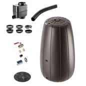 Zbiorniki na deszczówkę - Zbiornik na deszczówkę + łapacz wody Roddi 200L, mokka - miniaturka - grafika 1