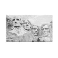 Deski do krojenia - Szklana deska do krojenia HOMEPRINT Mount Rushmore 60x52 cm - miniaturka - grafika 1