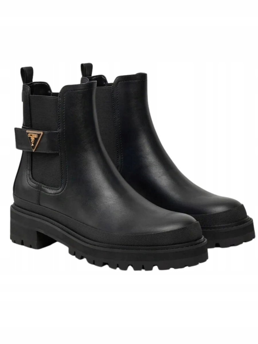 Botki damskie Guess FLFBEN ELE10 czarny - Shoes: 36
