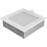 Akcesoria kominkowe - KNAP Kratka kominkowa BIAŁA 17x17 Z ŻALUZJĄ wys. 170 x szer. 170 x gł. 45 mm KNAP - miniaturka - grafika 1