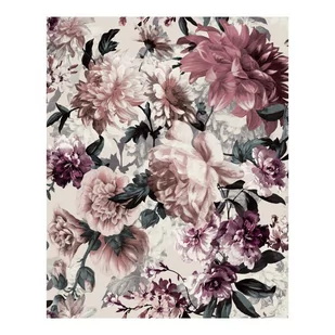 tapeta 174602 pudrowe kwiaty liście na białym tle - Tapety - miniaturka - grafika 1