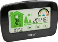 Stacje pogodowe - Stacja pogodowa bezprzewodowa 21x12x4cm czarna - miniaturka - grafika 1