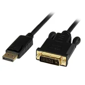 Adaptery i przejściówki - StarTech DP2DVIMM6BS adapter kablowy 1,8 m DisplayPort DVI-D Czarny - miniaturka - grafika 1