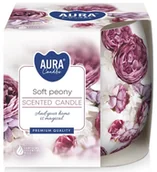 Świece - Świeca zapachowa w szkle BISPOL 20H DELIKATNA PIWONIA - miniaturka - grafika 1