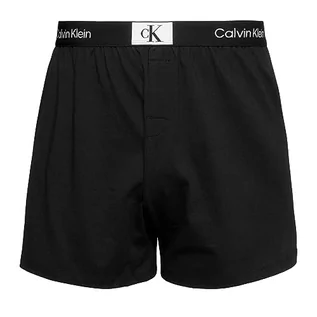 Spodenki damskie - Calvin Klein Damskie szorty do spania, Czarny, L - grafika 1