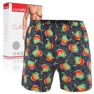Majtki męskie - CORNETTE Bokserki Męskie CLASSIC 001/160 Bawełniane ŻABY Rozmiar L - miniaturka - grafika 1