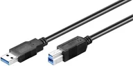 Kable USB - Kabel USB MicroConnect USB3.0 A-B 1m M-M USB3.0AB1B - miniaturka - grafika 1