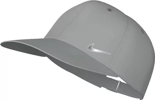 Czapki damskie - Nike Unisex regulowana czapka U Nk Df Club Cap U Cb Mtswsh L, Lt Smoke Grey/Metallic Silver, FB5372-077, L/XL - grafika 1