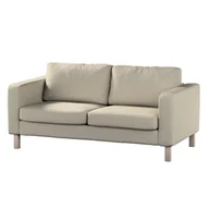Pokrowce na meble - Dekoria pl pl Pokrowiec na sofę Karlstad 2-osobową nierozkładaną krótki szaro-beżowy 165 x 89 x 64 cm Amsterdam 617-704-52 - miniaturka - grafika 1
